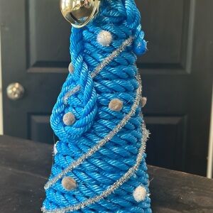 Blue Rope Christmas Tree Decoration